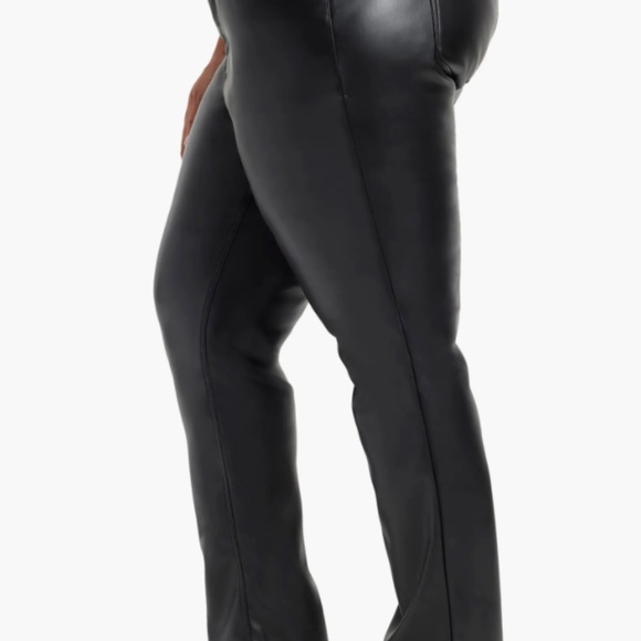 Good American Good Icon Faux Leather Pants - Picture 13 of 16